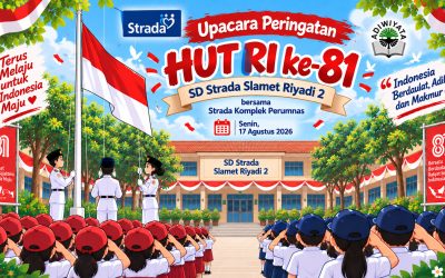 Semarak Kemerdekaan Indonesia dalam Upacara HUT RI ke-81 Strada Komplek Perumnas